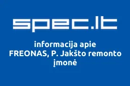 FREONAS, P. Jakšto remonto įmonė | spec.lt