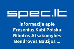 Fresenius Kabi Polska Ribotos Atsakomybės Bendrovės Baltijos Atstovybė