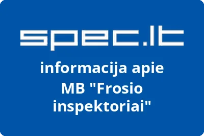 Frosio inspektoriai, MB | spec.lt