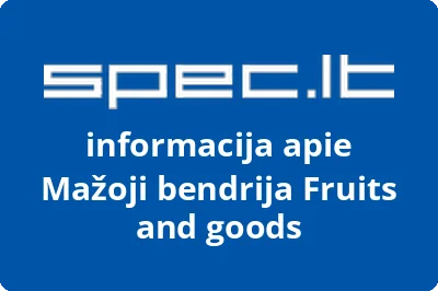 Fruits and goods, MB | spec.lt