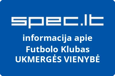 Futbolo Klubas UKMERGĖS VIENYBĖ | spec.lt