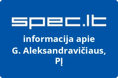 G. Aleksandravičiaus, PĮ