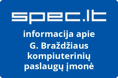 G. Braždžiaus kompiuterinių paslaugų įmonė