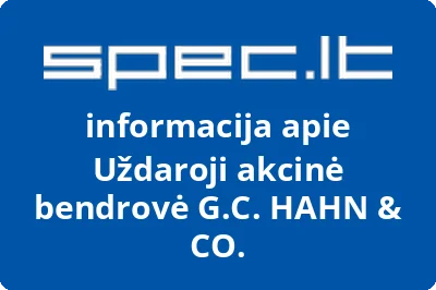 G.C. HAHN & CO., UAB