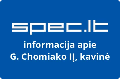 G. Chomiako IĮ, kavinė