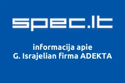 G. Israjelian firma ADEKTA | spec.lt