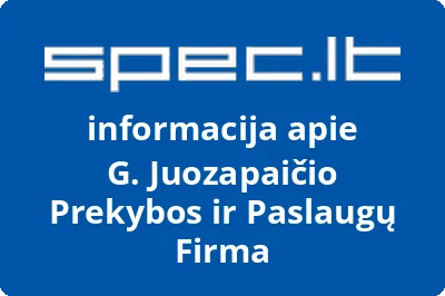 G. Juozapaičio Prekybos ir Paslaugų Firma