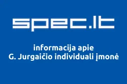 G. Jurgaičio individuali įmonė | spec.lt