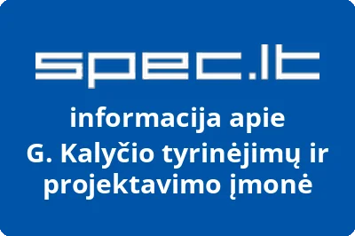 G. Kalyčio tyrinėjimų ir projektavimo įmonė