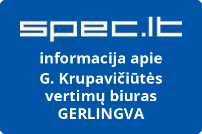 G. Krupavičiūtės vertimų biuras GRELINGVA