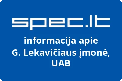 G. Lekavičiaus įmonė, UAB