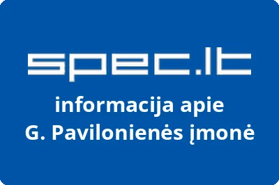 G. Pavilonienės įmonė