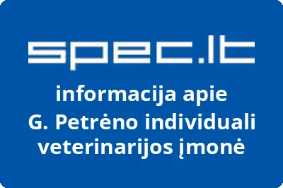 G. Petrėno individuali veterinarijos įmonė