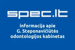 G. Steponavičiūtės odontologijos kabinetas | spec.lt