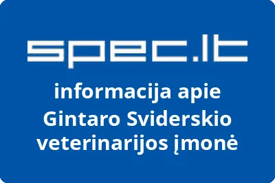 Gintaro Sviderskio veterinarijos įmonė