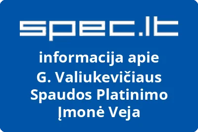 G. Valiukevičiaus Spaudos Platinimo Įmonė Veja