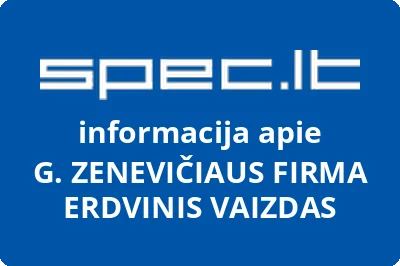G. ZENEVIČIAUS FIRMA ERDVINIS VAIZDAS
