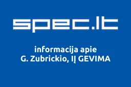 G. Zubrickio, IĮ GEVIMA | spec.lt