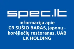 G9 SUŠIO BARAS, japonų - korėjiečių restoranas, UAB LK HOLDING | spec.lt
