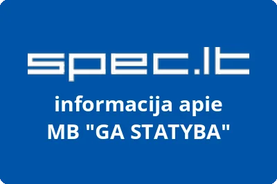 GA STATYBA, MB | spec.lt