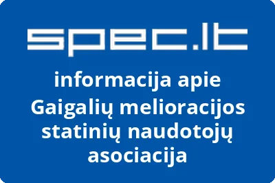 Gaigalių melioracijos statinių naudotojų asociacija