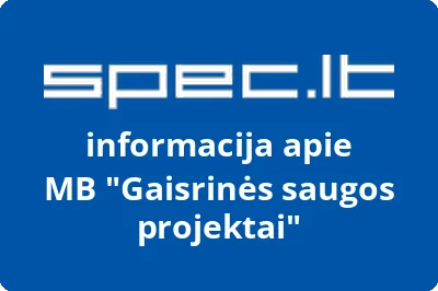 Gaisrinės saugos projektai, MB