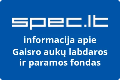 Gaisro aukų labdaros ir paramos fondas | spec.lt