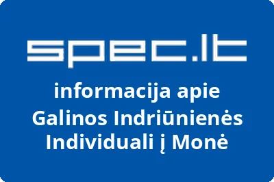 Galinos Indriūnienės individuali į monė