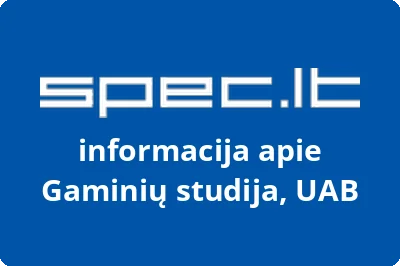 Gaminių studija, UAB | spec.lt