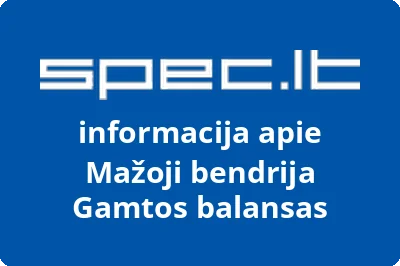 Gamtos balansas, MB | spec.lt
