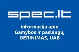 Gamybos ir paslaugų, DERINIMAS, UAB | spec.lt