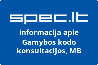Gamybos kodo konsultacijos, MB | spec.lt