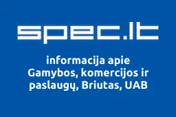 Gamybos, komercijos ir paslaugų, Briutas, UAB iliustracija
