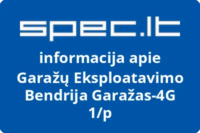 Garažų eksploatavimo bendrija Garažas4G 1p