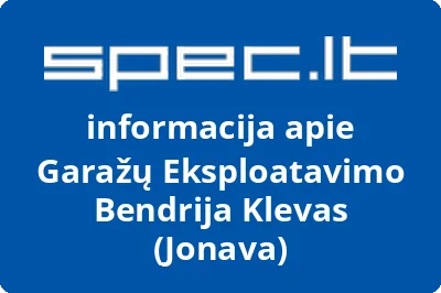 Garažų Eksploatavimo Bendrija Klevas (Jonava)