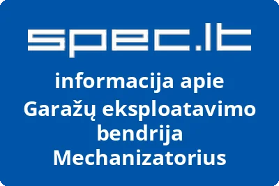 Garažų eksploatavimo bendrija Mechanizatorius | spec.lt