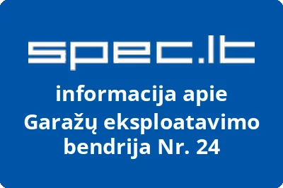 Garažų eksploatavimo bendrija Nr. 24 | spec.lt