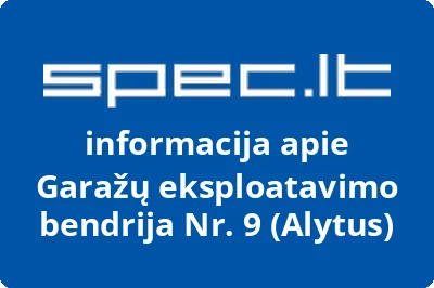 Garažų eksploatavimo bendrija Nr. 9 (Alytus)