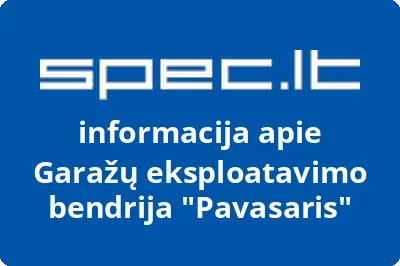 Garažų eksploatavimo bendrija Pavasaris | spec.lt