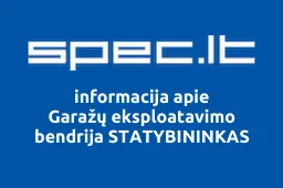 Garažų eksploatavimo bendrija STATYBININKAS | spec.lt