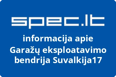 Garažų eksploatavimo bendrija Suvalkija17