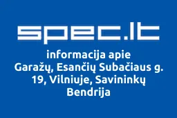 Garažų, Esančių Subačiaus g. 19, Vilniuje, Savininkų Bendrija iliustracija