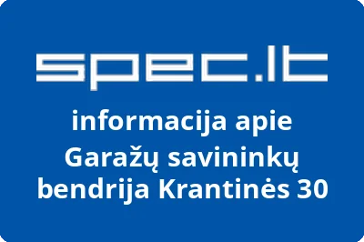 Garažų savininkų bendrija Krantinės 30
