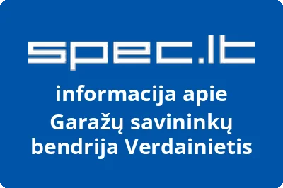 Garažų savininkų bendrija Verdainietis