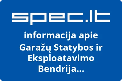 Garažų Statybos ir Eksploatavimo Bendrija Automobilistas
