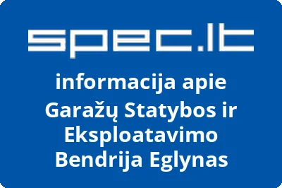 Garažų statybos ir eksploatavimo bendrija Eglynas