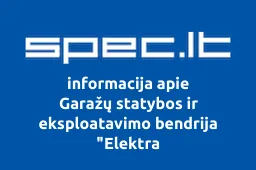 Garažų statybos ir eksploatavimo bendrija "Elektra
