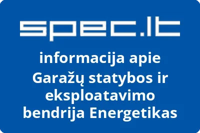 Garažų statybos ir eksploatavimo bendrija Energetikas