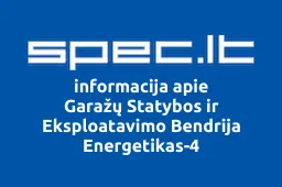 Garažų Statybos ir Eksploatavimo Bendrija Energetikas-4 | spec.lt