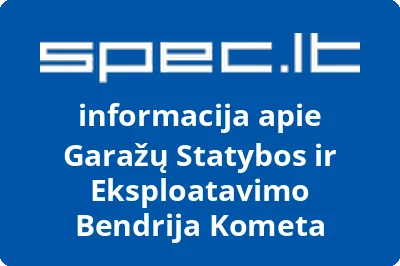 Garažų Statybos ir Eksploatavimo Bendrija Kometa